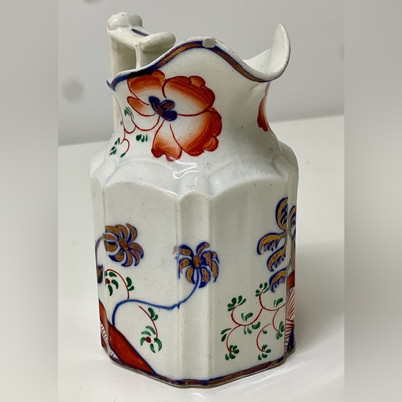 Marked & Dated November 15, 1845 Pagoda Pattern Gaudy Welsh Antique Jug Pitcher - Picture 3 of 15